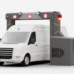 DTP 320LV stationary vehicle scanner featuring 60 mm steel penetration 20 AWG wire resolution and low radiation dose under 0.25 uSv
