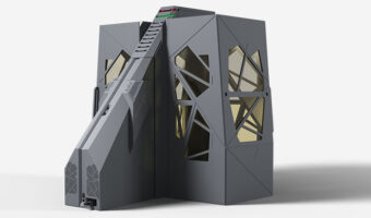 X-ray shielding cabin for CONPASS full body scanners providing maximum radiation safety at crowded security checkpoints