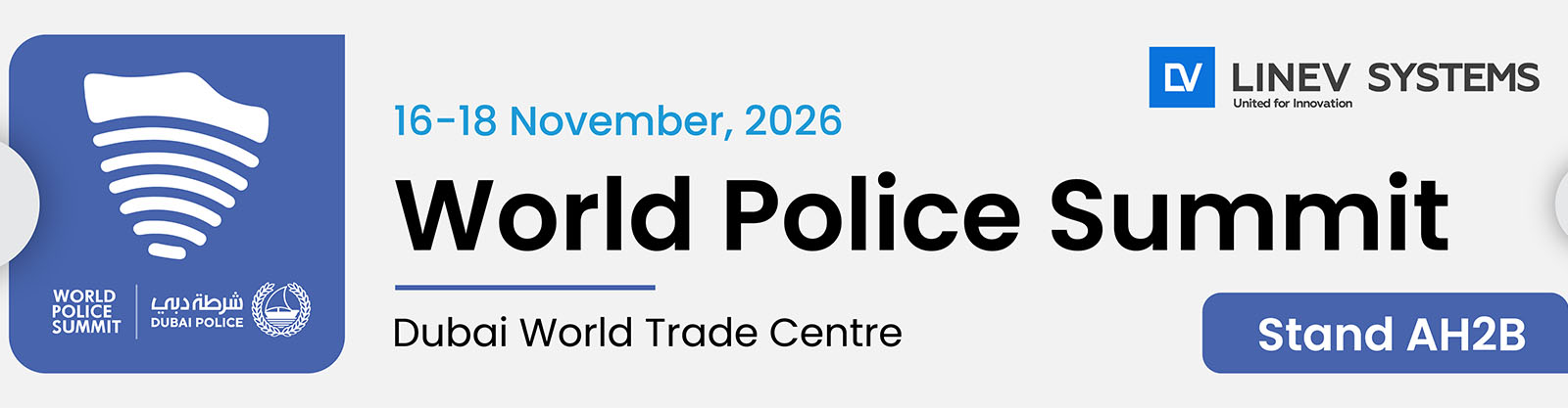 LINEV Systems to Showcase STREAMSYNC and CLEARPASS X at World Police Summit 2026